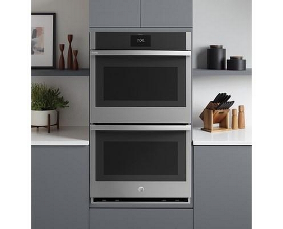Four mural encastré double de 30 po, 10 Pi cu. avec convection GE Profile - PTD7000SNSS