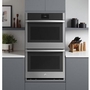 Four mural encastré double de 30 po, 10 Pi cu. avec convection GE Profile - PTD7000SNSS