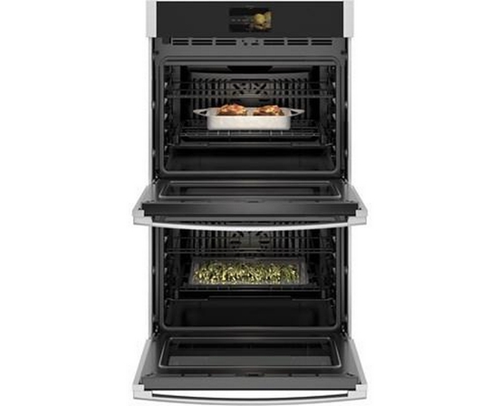 Four mural encastré double de 30 po, 10 Pi cu. avec convection GE Profile - PTD7000SNSS