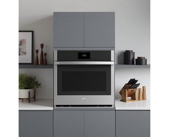 Four mural encastré simple de 30 po, 5 Pi cu. avec convection GE Profile - PTS7000SNSS