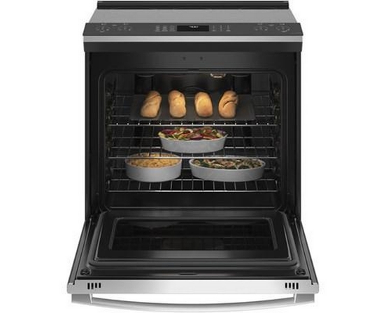 Cuisinière électrique encastrée de 30 po. avec technologie de la friture à l'air GE Profile - PSS93YPFS