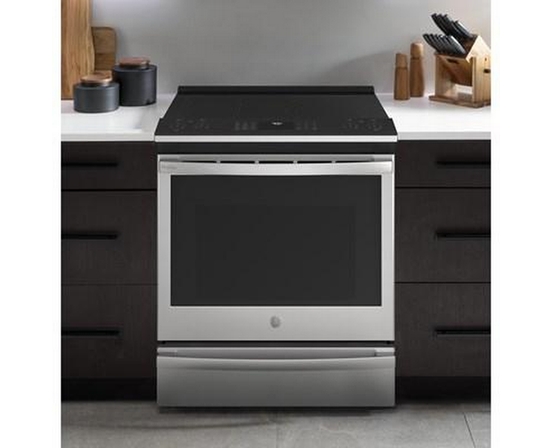 Cuisinière électrique encastrée de 30 po. avec technologie de la friture à l'air GE Profile - PSS93YPFS