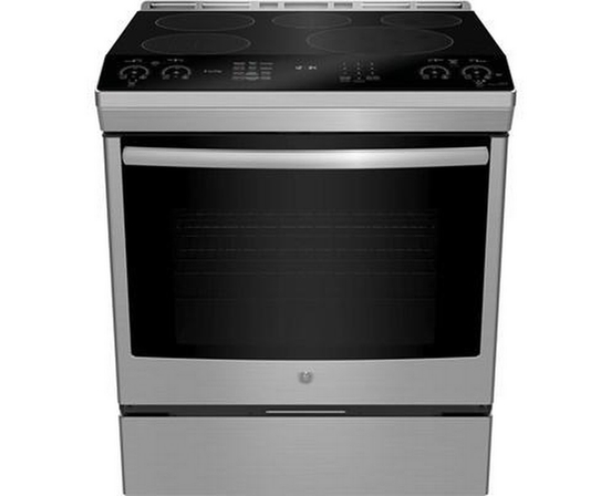 Cuisinière encastrable électrique induction de 30 po. avec technology convection européenne véritable GE Profile - PCHS920YMFS