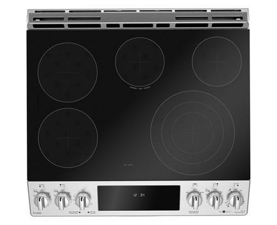 Cuisinière encastrable électrique de 30 po. avec technology convection européenne véritable GE Profile - PCS940YMFS