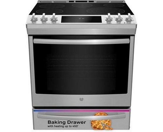 Cuisinière encastrable électrique de 30 po. avec technology convection européenne véritable GE Profile - PCS940YMFS