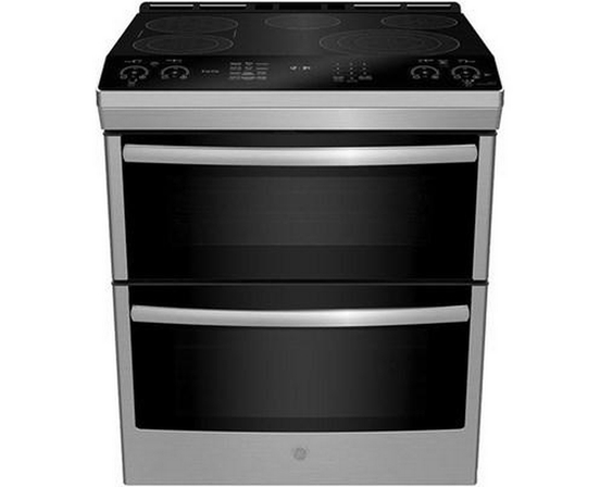Cuisinière encastrable électrique de 30 po. avec technologie convection européenne véritable GE Profile - PCS980YMFS