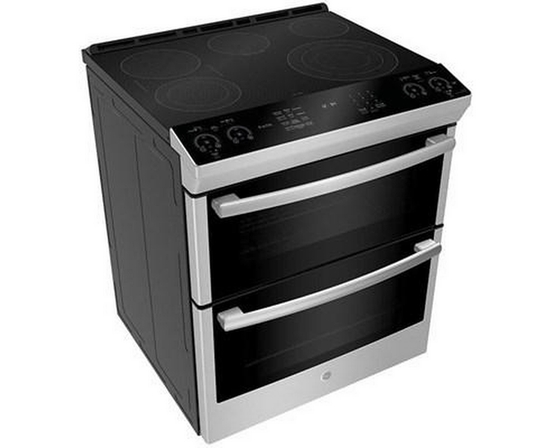 Cuisinière encastrable électrique de 30 po. avec technologie convection européenne véritable GE Profile - PCS980YMFS