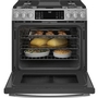 Cuisinière encastrable à biénergie de 30 po. avec technologie de la friture à l'air sans préchauffage GE Profile - PC2S930YPFS