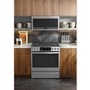 Cuisinière encastrable à biénergie de 30 po. avec technologie de la friture à l'air sans préchauffage GE Profile - PC2S930YPFS