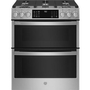 Cuisinière à gaz encastrée à four double de 30 po avec WiFi GE Profile - PCGS960YPFS