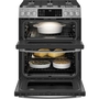 Cuisinière à gaz encastrée à four double de 30 po avec WiFi GE Profile - PCGS960YPFS