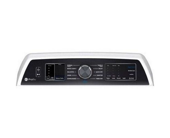 Sécheuse électrique de 7,3 Pi cu. avec programme d'assainissement GE Profile - PTD70EBMTWS