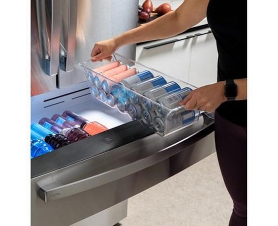 Réfrigérateur quatre portes avec porte à deux battants de 36 po, 28,7 Pi cu.. avec vec pichet Dual-Dispense AutoFill GE Profile - PGE29BYTFS