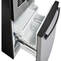 Réfrigérateur trois portes avec porte à deux battants de 33 po, 17,5 Pi cu. avec technologie FrosGuard™ GE Profile - PYE18HYRCFS