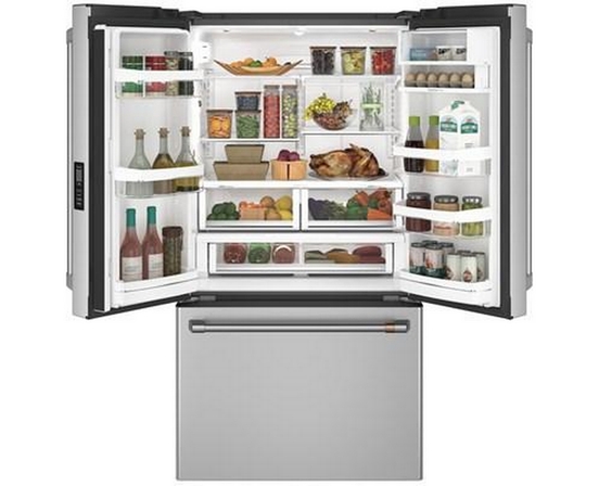 Réfrigérateur trois portes avec porte à deux  battants à profondeur de comptoir de 36 po, 23,1 Pi cu. avec connection WiFi Café - CWE23SP2MS1