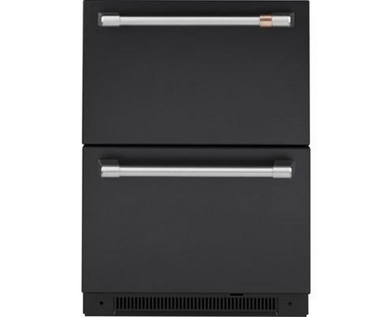 Réfrigérateur à double tiroirs de 24 po, 5,7 Pi cu. Café - CDE06RP3ND1