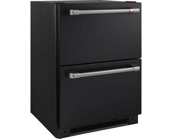 Réfrigérateur à double tiroirs de 24 po, 5,7 Pi cu. Café - CDE06RP3ND1