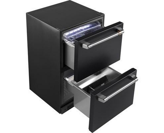 Réfrigérateur à double tiroirs de 24 po, 5,7 Pi cu. Café - CDE06RP3ND1