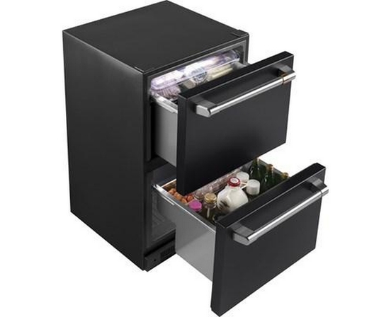 Réfrigérateur à double tiroirs de 24 po, 5,7 Pi cu. Café - CDE06RP3ND1