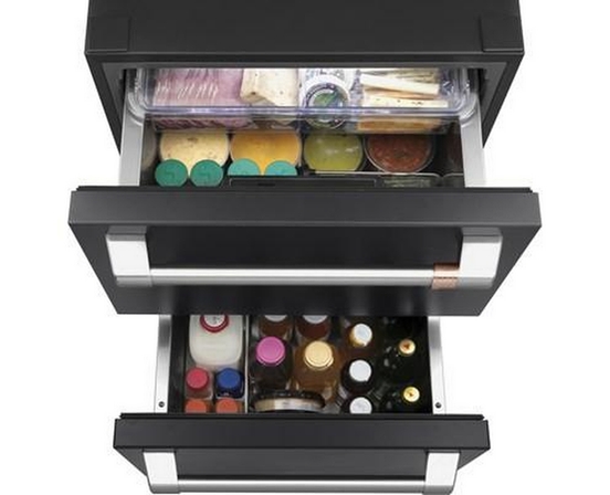 Réfrigérateur à double tiroirs de 24 po, 5,7 Pi cu. Café - CDE06RP3ND1
