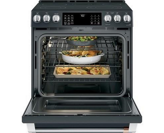 Cuisinière encastrée à électrique de 30 po avec WiFi Connect Café - CCES700P3MD1