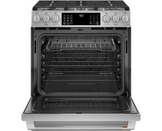Cuisinière intégrée à biénergie de 30 po avec technologie convection Café - CC2S900P2MS1