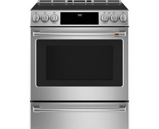 Cuisinière intégrée à induction de 30 po avec tiroir réchaud Café - CCHS900P2MS1