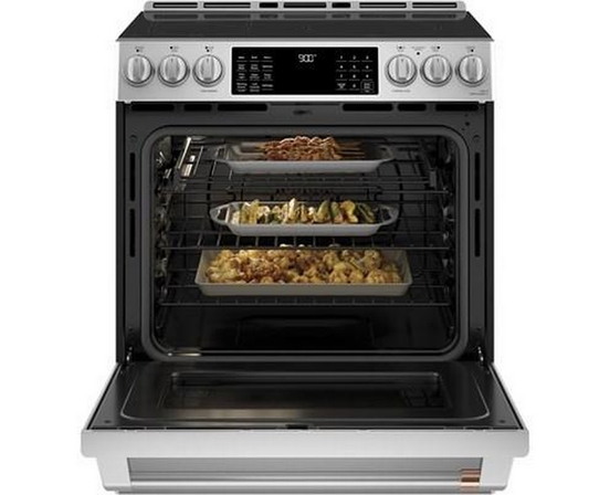 Cuisinière intégrée à induction de 30 po avec tiroir réchaud Café - CCHS900P2MS1