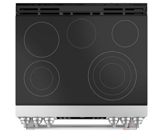Cuisinière encastrable électrique de 30 po avec tiroir chauffant Café - CCES700P2MS1