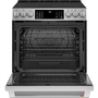 Cuisinière encastrable électrique de 30 po avec tiroir chauffant Café - CCES700P2MS1