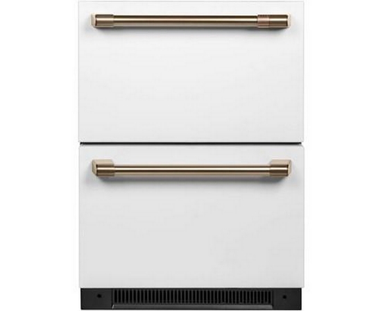 Réfrigérateur à double tiroirs de 24 po, 5,7 Pi cu. Café - CDE06RP4NW2