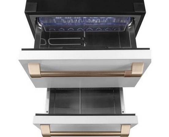 Réfrigérateur à double tiroirs de 24 po, 5,7 Pi cu. Café - CDE06RP4NW2