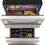 Réfrigérateur à double tiroirs de 24 po, 5,7 Pi cu. Café - CDE06RP4NW2
