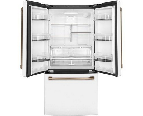 Réfrigérateur trois portes avec porte à deux battants à profondeur de comptoir de 33 po, 18,6 Pi cu. Café - CWE19SP4NW2
