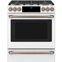 Cuisinière encastré à biénergie de 30 po. avec tiroir chauffant Café - CC2S900P4MW2