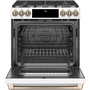 Cuisinière encastré à biénergie de 30 po. avec tiroir chauffant Café - CC2S900P4MW2