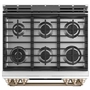 Cuisinière encastré à biénergie de 30 po. avec tiroir chauffant Café - CC2S900P4MW2