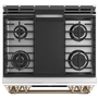 Cuisinière encastré à biénergie de 30 po. avec tiroir chauffant Café - CC2S900P4MW2