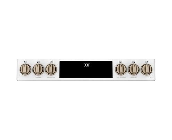 Cuisinière encastré à biénergie de 30 po. avec tiroir chauffant Café - CC2S900P4MW2