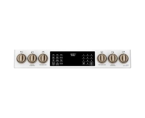 Cuisinière encastré à biénergie de 30 po. avec tiroir chauffant Café - CC2S900P4MW2