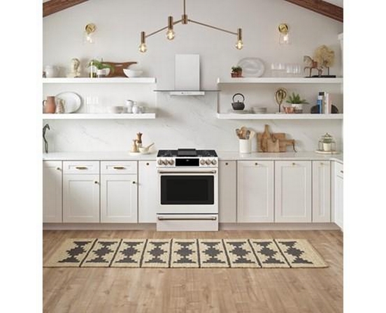 Cuisinière encastré à biénergie de 30 po. avec tiroir chauffant Café - CC2S900P4MW2