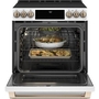 Cuisinière encastrable électrique de 30 po avec tiroir chauffant Café - CCES700P4MW2