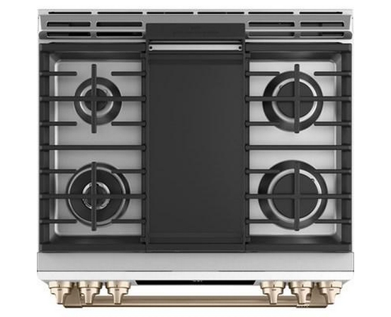 Cuisinière intégrée à gaz de 30 po avec technologie convection Café - CCGS700P4MW2