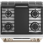 Cuisinière intégrée à gaz de 30 po avec technologie convection Café - CCGS700P4MW2