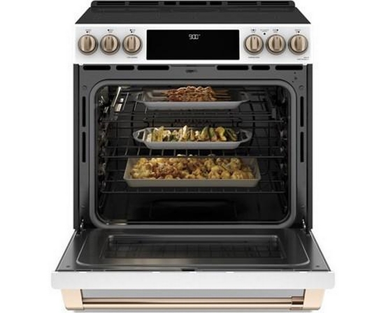 Cuisinière intégrée à induction de 30 po avec tiroir réchaud Café - CCHS900P4MW2