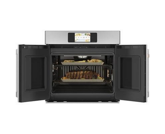 Four mural encastré simple de 30 po., 5,0 Pi cu. avec convection européenne véritable avec air direct Café - CTS90FP2NS1