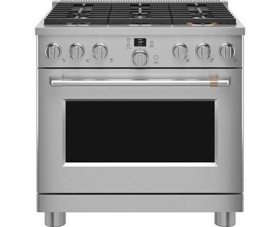 Cuisinière amovible à biénergie avec 6 brûleurs Café - C2Y366P2TS1