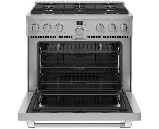 Cuisinière amovible à biénergie avec 6 brûleurs Café - C2Y366P2TS1