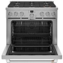 Cuisinière amovible à biénergie avec 6 brûleurs Café - C2Y366P2TS1