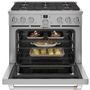 Cuisinière amovible à biénergie avec 6 brûleurs Café - C2Y366P2TS1